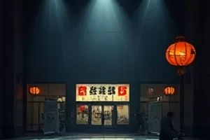 《夜航船票》封面：夜班渡船舷窗外的灯影